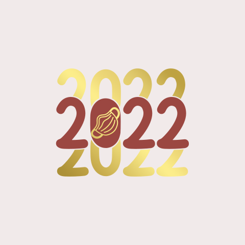 nieuwjaarskaart 2022 mondkapje