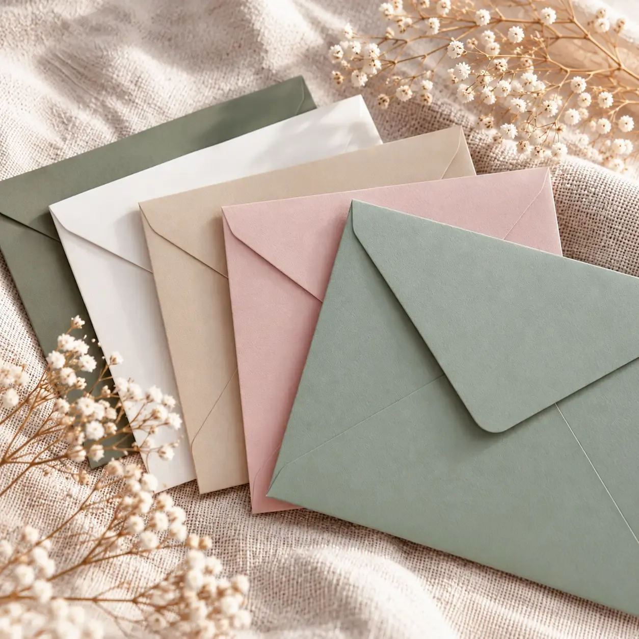 Enveloppen voor geboortekaartjes