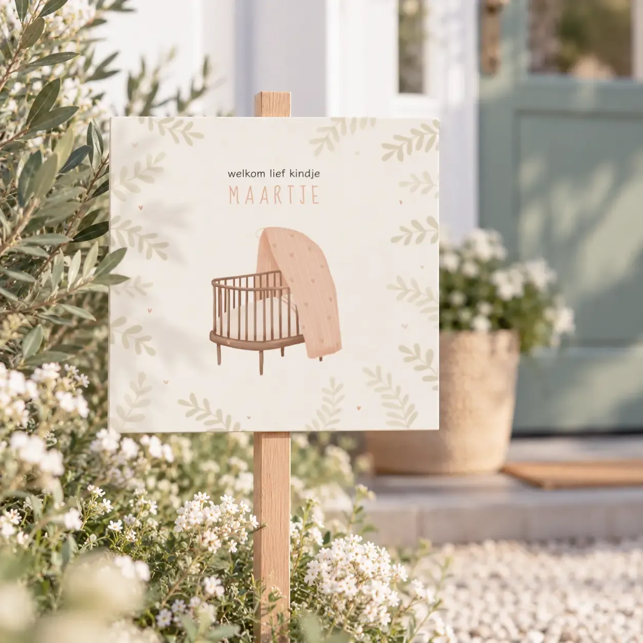 Raamborden en tuinborden voor geboorte