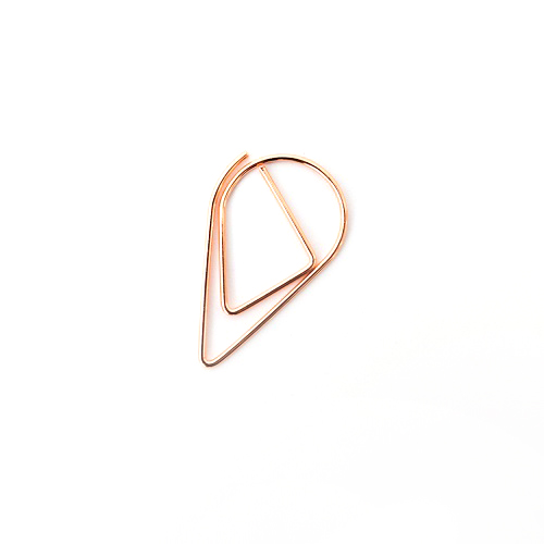 Leuke roségouden paperclips voor geboortekaartjes en trouwkaarten